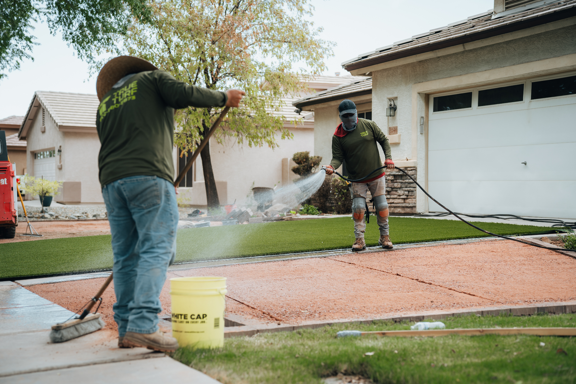 Professional turfing and lawn installation